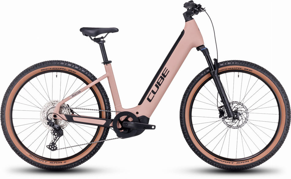 Cube Reaction Hybrid Pro 750 Wh E-Bike Hardtail Easy Entry 27,5" blushrose´n´silver