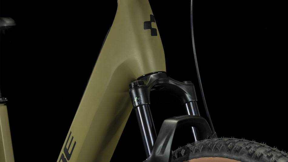 Cube Reaction Hybrid Race 625 Wh E-Bike Hardtail Easy Entry 27,5" olive´n´green
