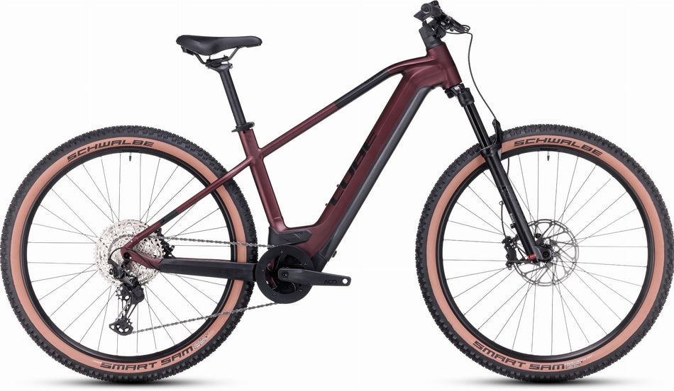 Cube Reaction Hybrid SLX 750 Wh E-Bike Hardtail Diamant rubyred´n´black