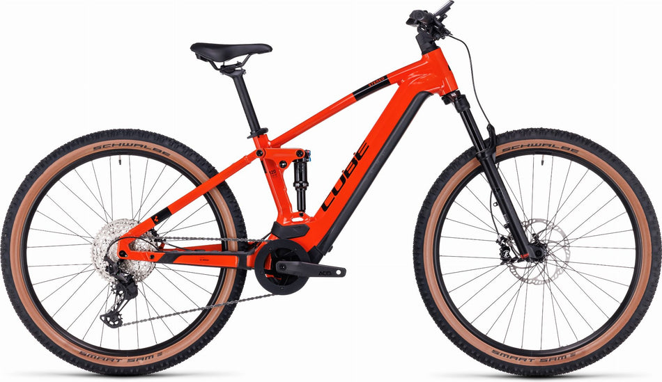 Cube Stereo Hybrid 120 Race 750 Wh E-Bike Fully sparkorange´n´black