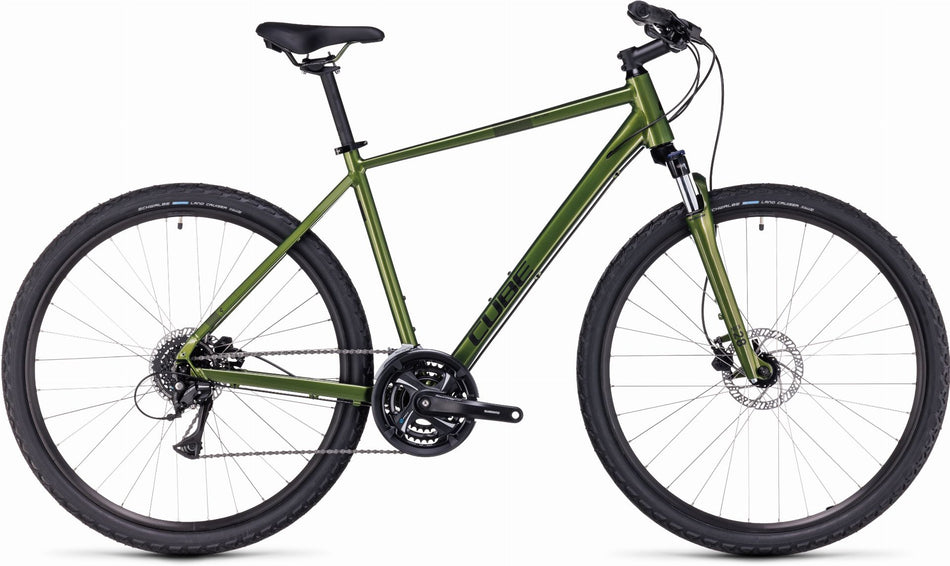 Cube Nature Crossrad Diamant 28" shinymoss´n´black