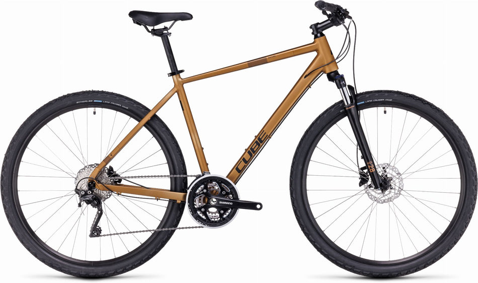 Cube Nature Pro Crossrad Diamant 28" gold´n´black