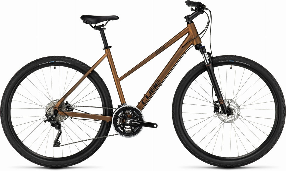 Cube Nature Pro Crossrad Trapeze 28" gold´n´black