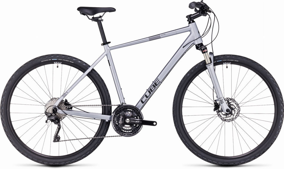 Cube Nature EXC Crossrad Diamant 28" polarsilver´n´black