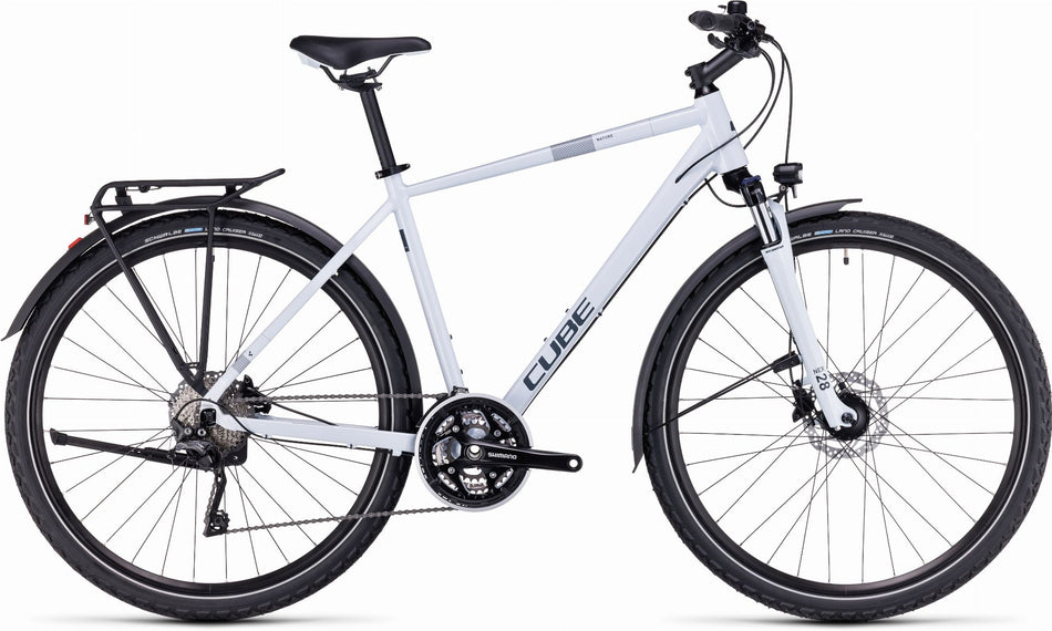 Cube Nature Pro Allroad Trekkingrad Diamant 28" frostwhite´n´grey