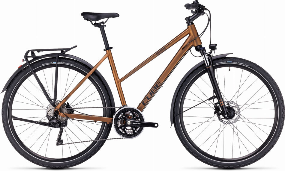 Cube Nature Pro Allroad Trekkingrad Trapeze 28" gold´n´black