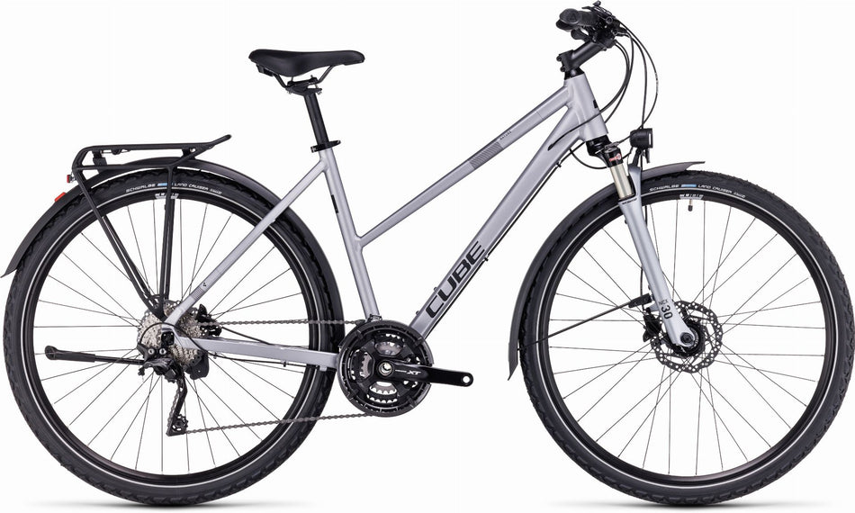Cube Nature EXC Allroad Trekkingrad Trapeze 28" polarsilver´n´black