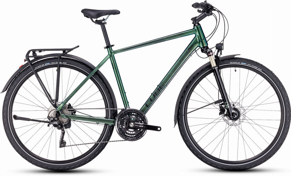 Cube Nature EXC Allroad Trekkingrad Diamant 28" verde´n´black