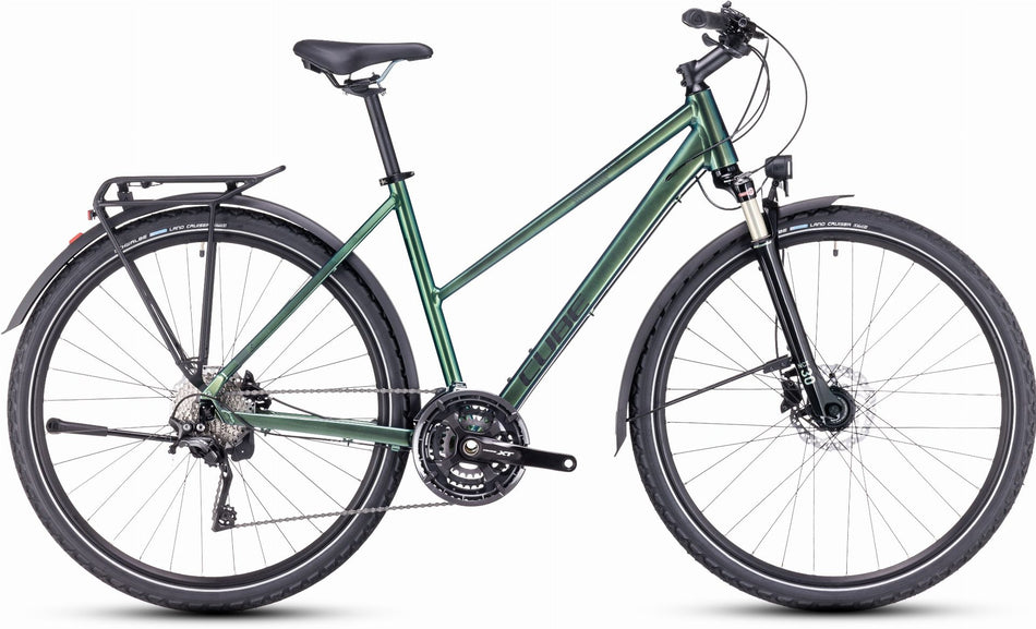 Cube Nature EXC Allroad Trekkingrad Trapeze 28" verde´n´black