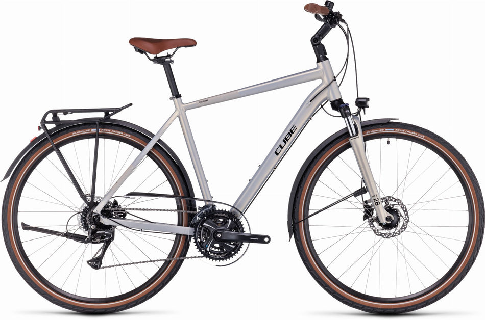 Cube Touring Pro Trekkingrad Diamant 28" pearlysilver´n´black