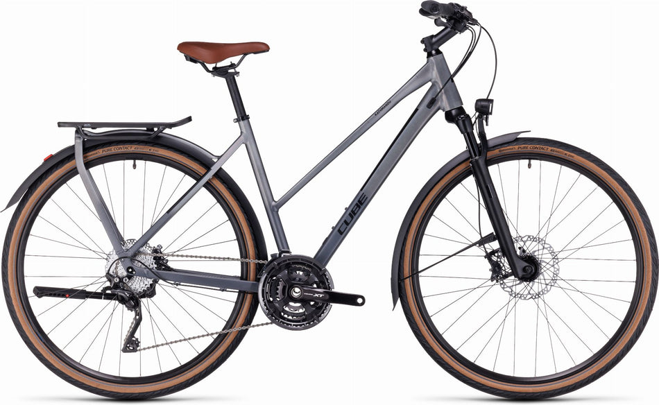Cube Kathmandu SLX Trekkingrad Trapeze 28" prizmsilver´n´black