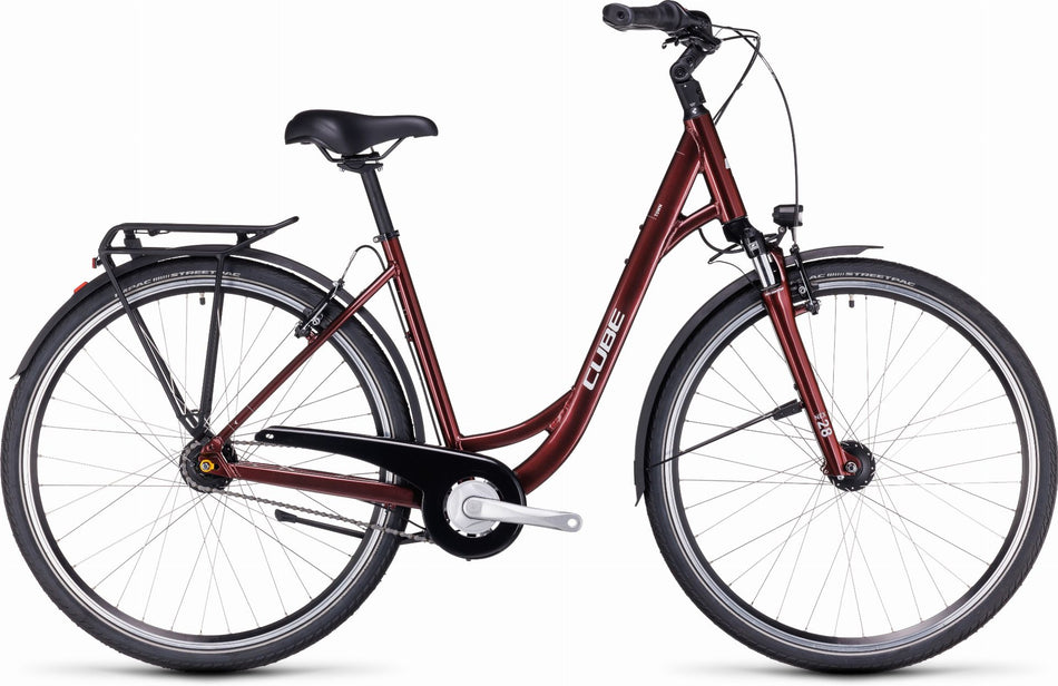 Cube Town Cityrad Easy Entry 28" red´n´grey