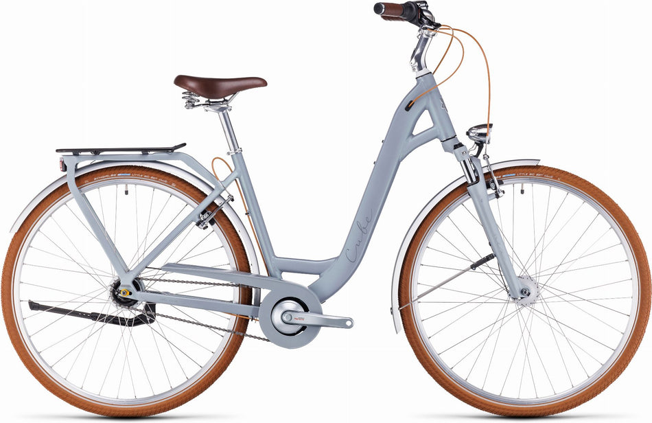 Cube Ella Cruise Cityrad Easy Entry 28" metallicstone´n´grey
