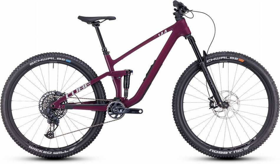 Cube Stereo One44 C:68X SLX MTB-Fully 29" wine´n´grey