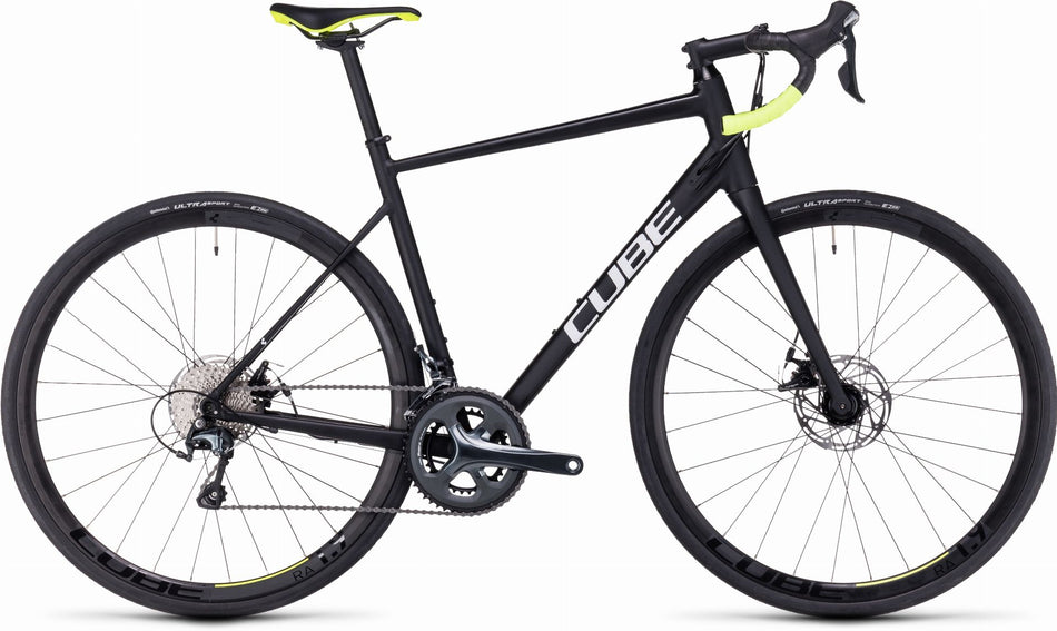 Cube Attain Race Rennrad Diamant 28" black´n´white