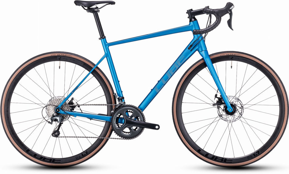 Cube Attain Race Rennrad Diamant 28" blue´n´spectral