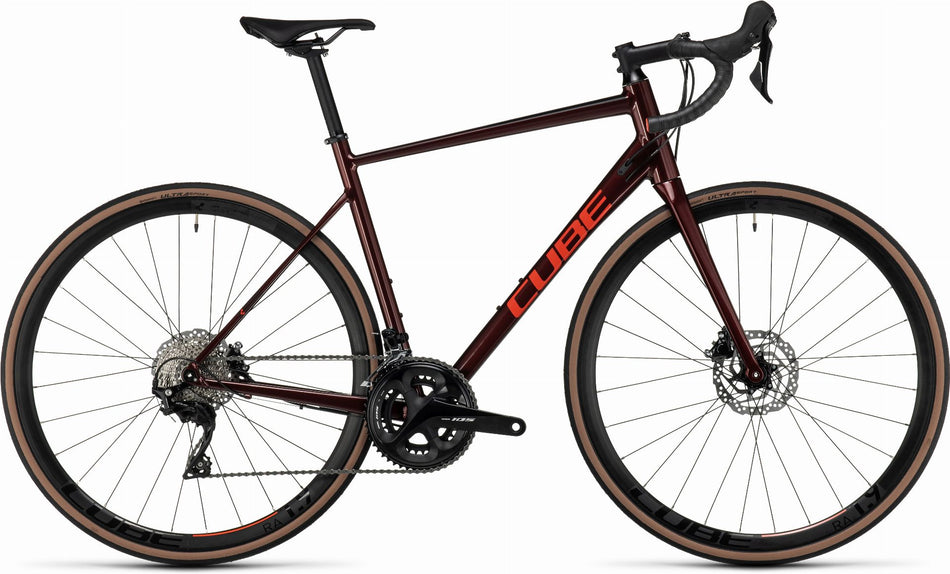 Cube Attain SLX Rennrad Diamant 28" deepred´n´red