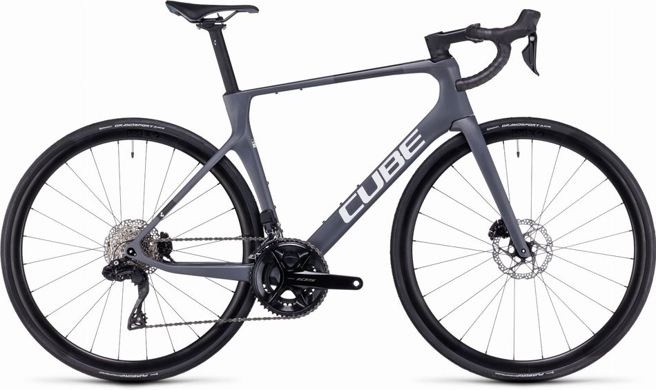 Cube Agree C:62 Rennrad Diamant 28" grey´n´black