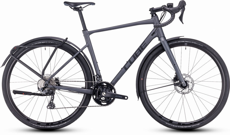Cube Nuroad Race FE Gravelbike Diamant 28" grey´n´black