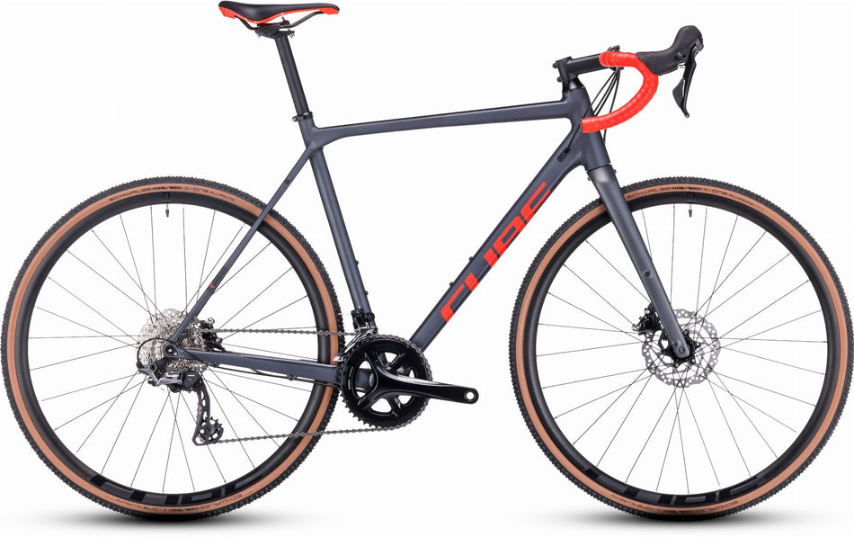 Cube Cross Race Pro Cyclocross Rad Diamant 28" grey´n´red