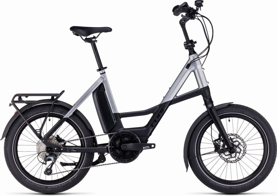 Cube Compact Sport Hybrid 500 Wh E-Kompaktrad 20" black´n´polarsilver one size