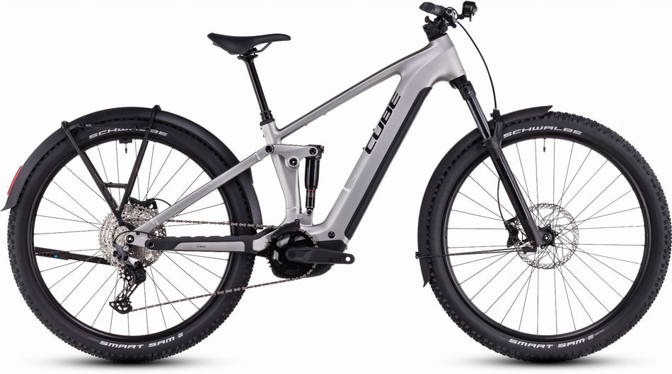 Cube Stereo Hybrid One22 Race Allroad 800 Wh E-Bike Fully silver´n´black