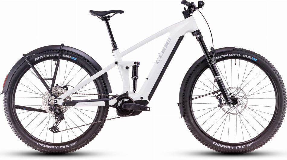 Cube Stereo Hybrid One44 EXC Allroad 800 Wh E-Bike Fully whitemarble´n´black