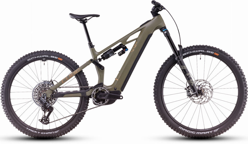 Cube Stereo Hybrid One77 HPC TM 800 Wh E-Bike Fully 29"/27,5" dustyolive´n´gold