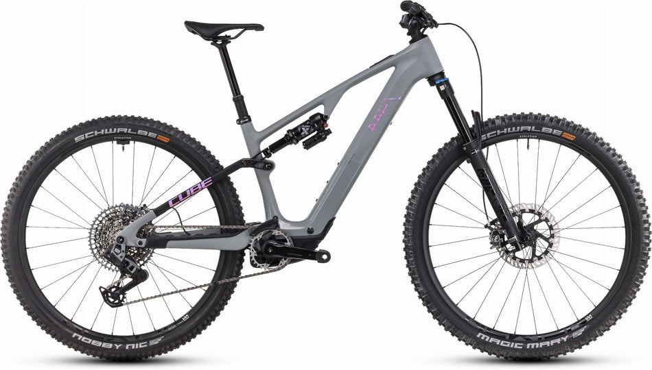 Cube AMS Hybrid One44 C:68X TM 400 Wh E-Bike Fully 29" swampgrey´n´purplereflex