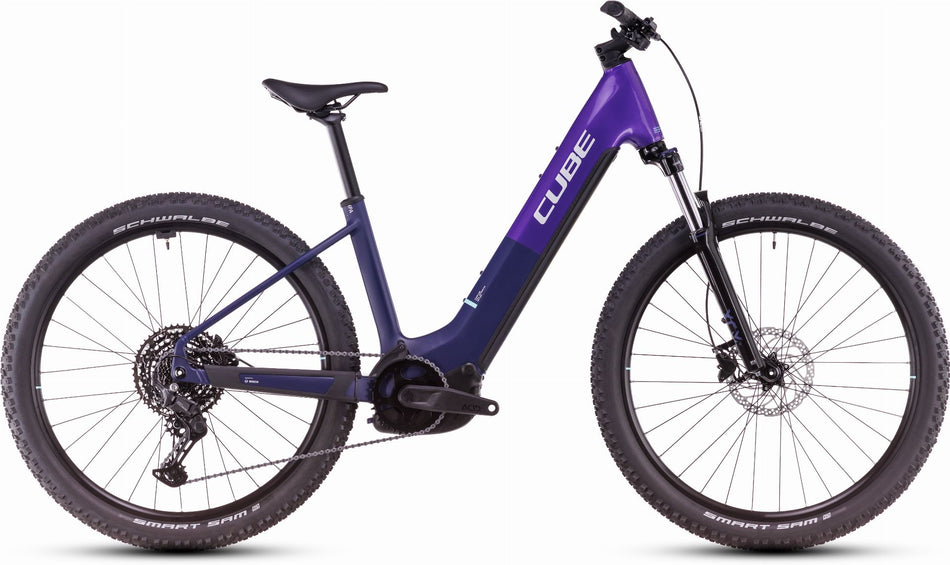 Cube Reaction Hybrid One 800 Wh E-Bike Hardtail Easy Entry 27,5" orchid´n´mint