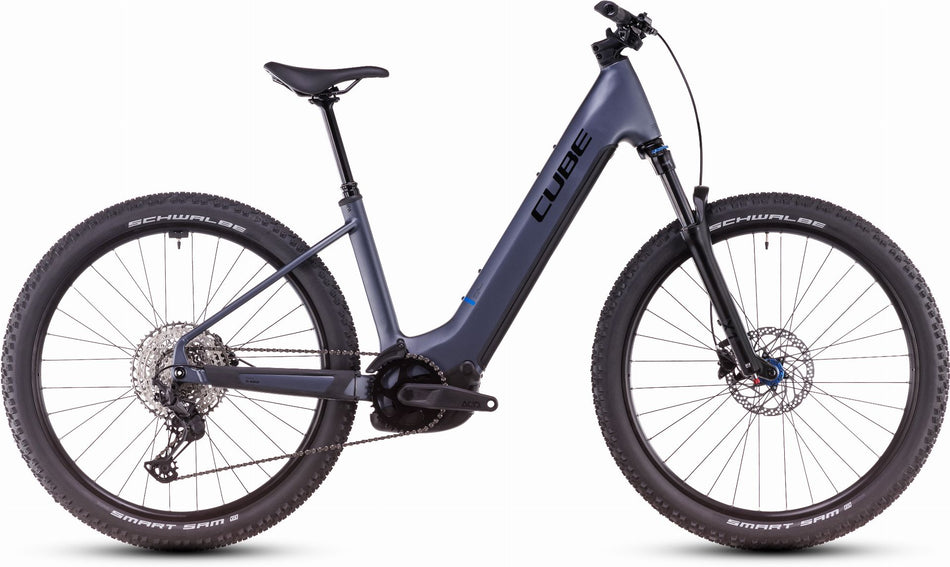 Cube Reaction Hybrid Pro 800 Wh E-Bike Hardtail Easy Entry 27,5" metallicgrey´n´black