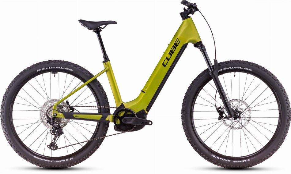 Cube Reaction Hybrid Race 800 Wh E-Bike Hardtail Easy Entry 27,5" lizard´n´black