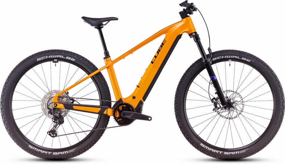 Cube Reaction Hybrid SLX 800 Wh E-Bike Hardtail Diamant spectraorange´n´violet