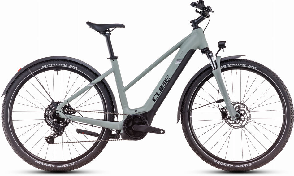 Cube Nuride Hybrid Performance 625 Wh Allroad E-Bike Trapeze 28" swampgrey´n´black