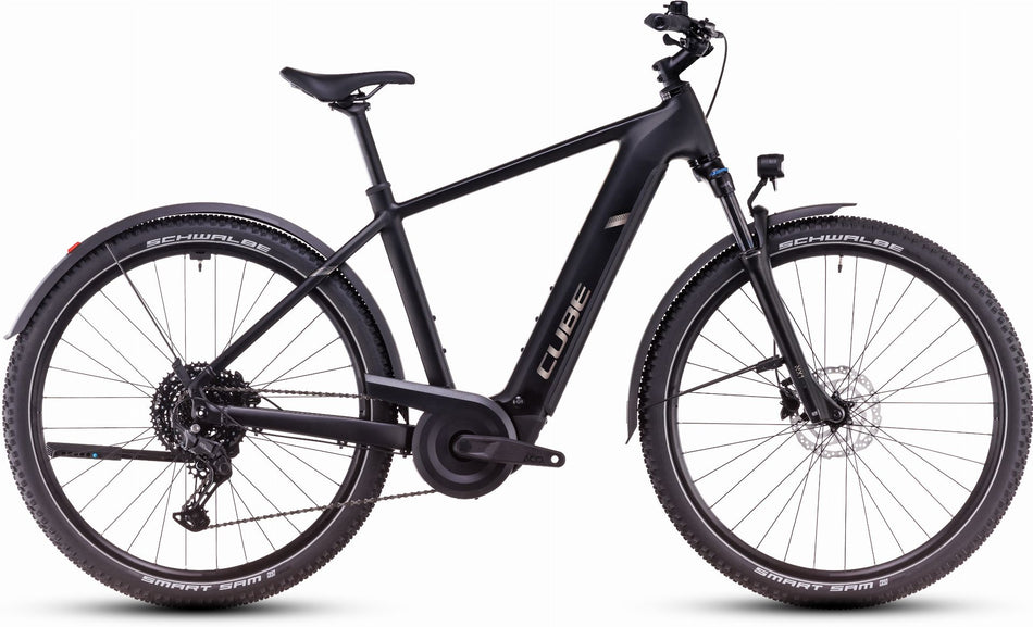 Cube Nuride Hybrid Pro Allroad 600 Wh E-Bike Diamant 28" black´n´bronze