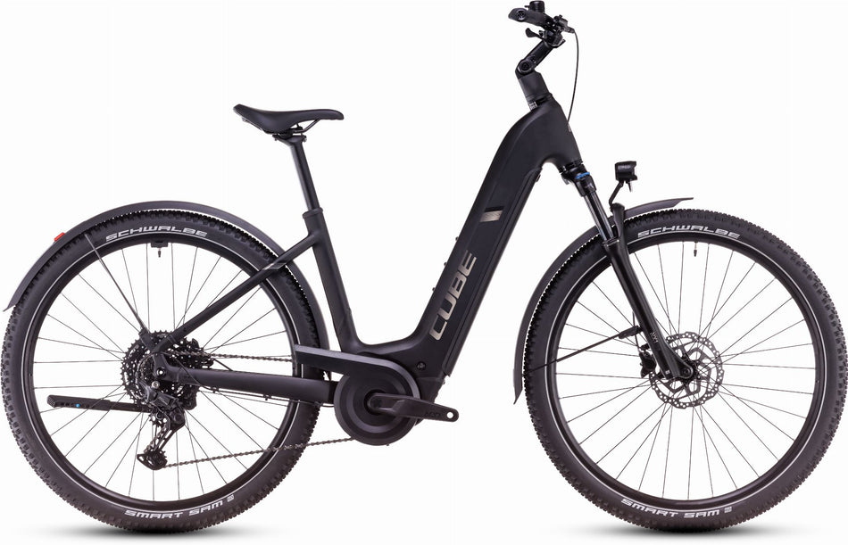 Cube Nuride Hybrid Pro Allroad 800 Wh E-Bike Easy Entry 28" black´n´bronze