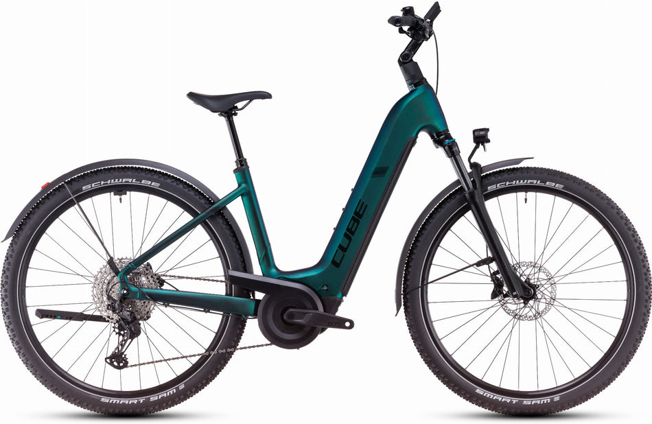 Cube Nuride Hybrid EXC Allroad 800 Wh E-Bike Easy Entry 28" goblin´n´black