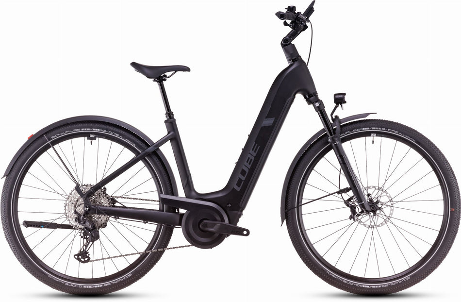 Cube Nuride Hybrid SLX Allroad 800 Wh E-Bike Easy Entry 28" black´n´reflect