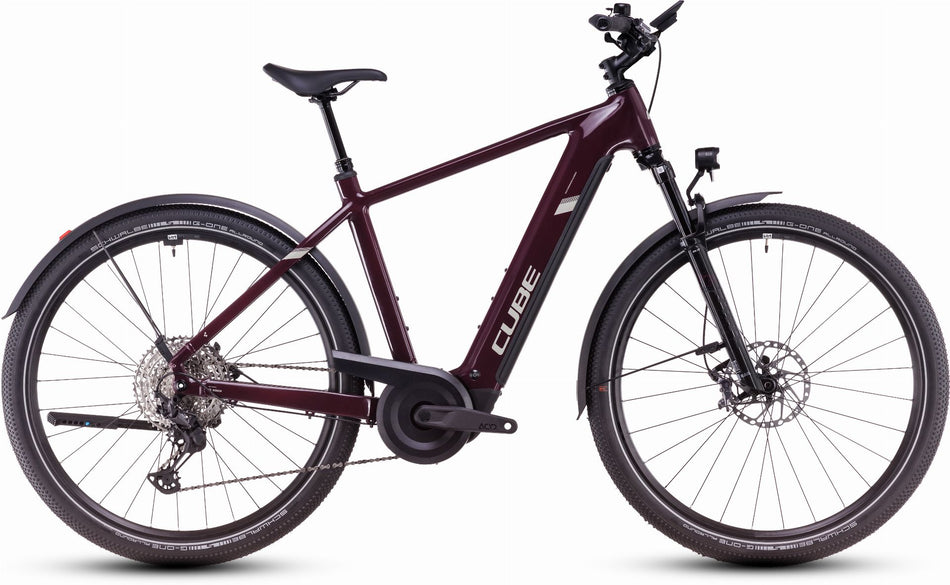 Cube Nuride Hybrid SLX Allroad 800 Wh E-Bike Diamant 28" amarone´n´lunar
