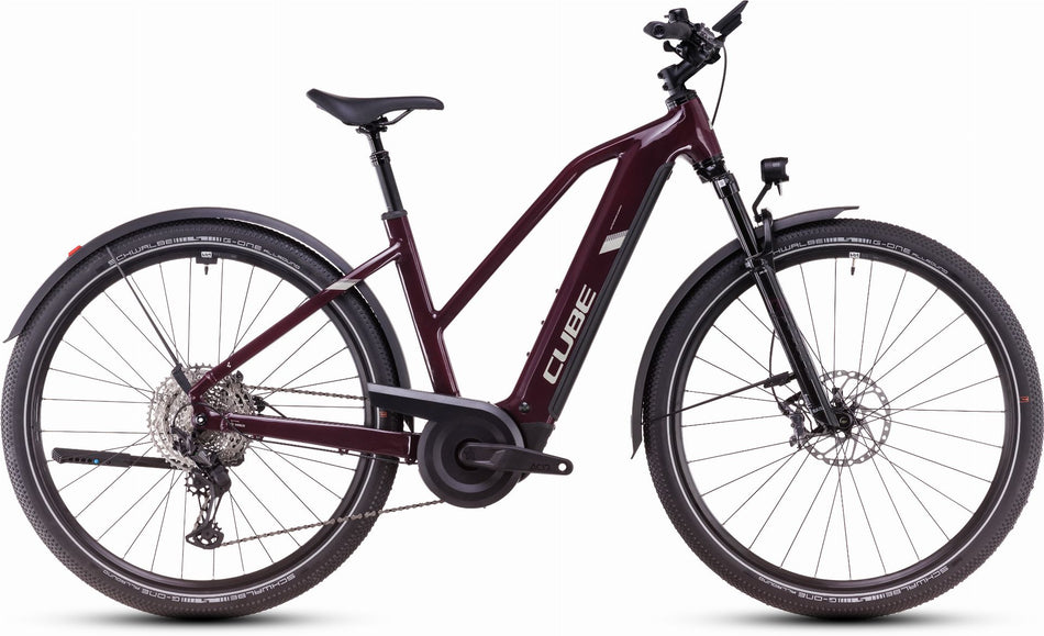 Cube Nuride Hybrid SLX Allroad 800 Wh E-Bike Trapeze 28" amarone´n´lunar