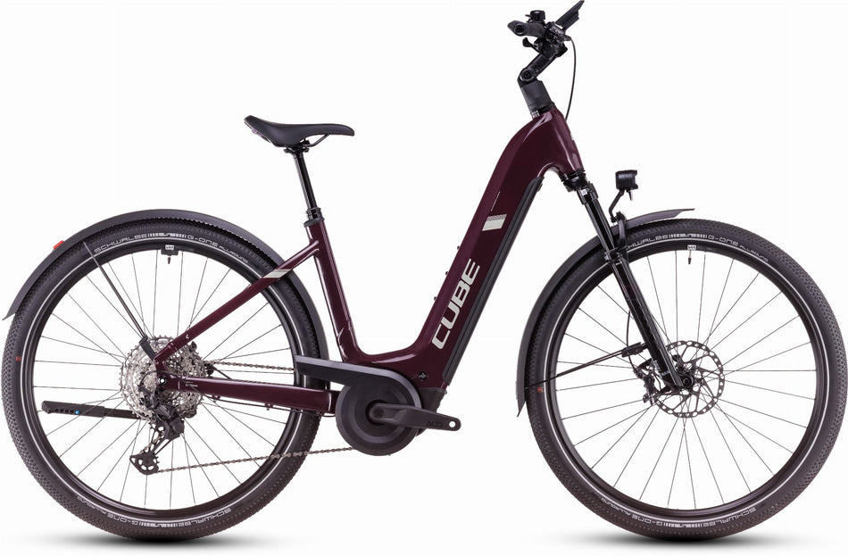 Cube Nuride Hybrid SLX Allroad 800 Wh E-Bike Easy Entry 28" amarone´n´lunar