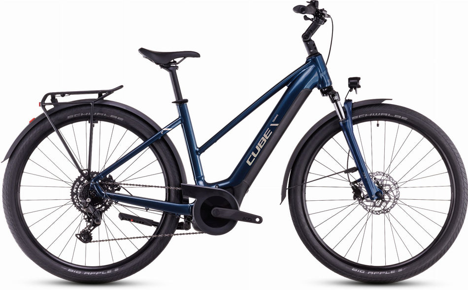 Cube Touring Hybrid One 625 Wh E-Bike Trapeze 28" deepsea´n´chrome