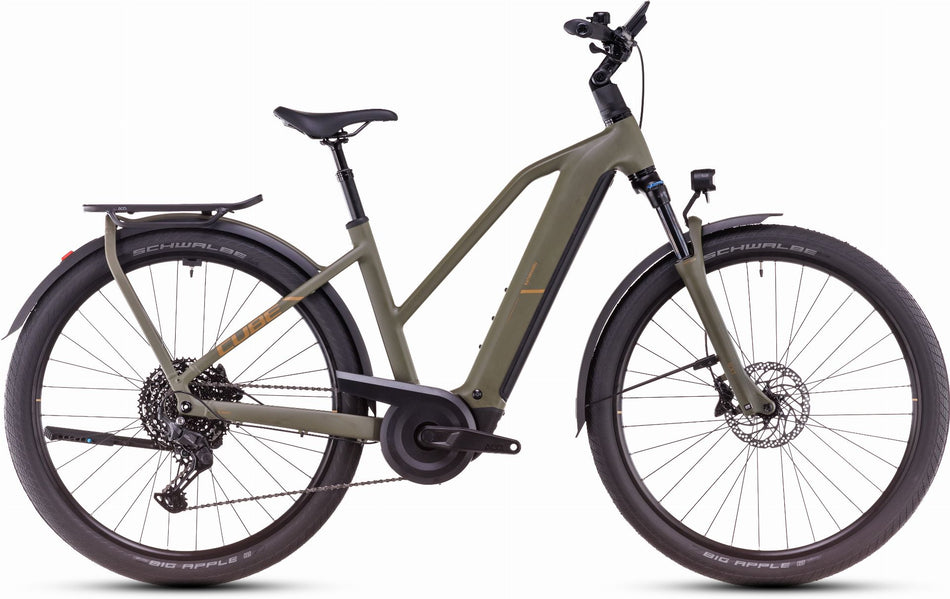 Cube Kathmandu Hybrid Pro 800 Wh E-Bike Trapeze 28" dustyolive´n´gold