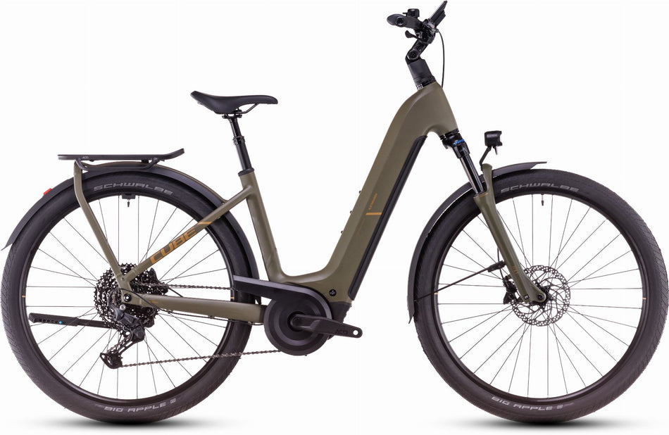 Cube Kathmandu Hybrid Pro 800 Wh E-Bike Easy Entry 28" dustyolive´n´gold