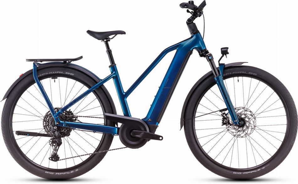 Cube Kathmandu Hybrid EX ABS 800 Wh E-Bike Trapeze 28" electricblue´n´chrome
