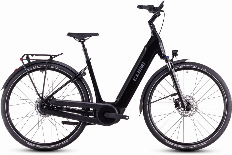 Cube Supreme Hybrid Comfort Pro 500 Wh E-Bike Easy Entry grey´n´lunar