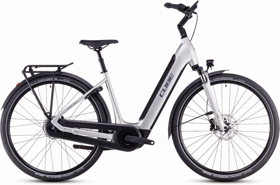 Cube Supreme RT Hybrid Comfort EXC 500 Wh E-Bike Easy Entry sleekgrey´n´lunar