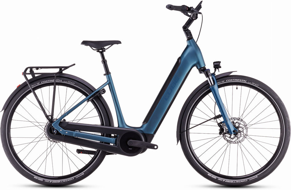 Cube Supreme RT Hybrid Comfort EXC 500 Wh E-Bike Easy Entry blue´n´black