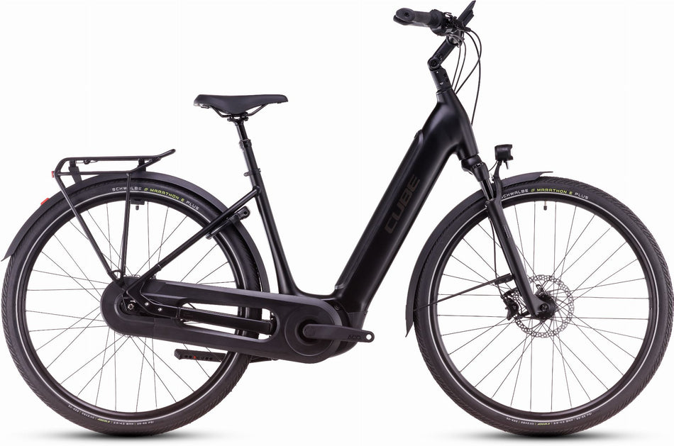 Cube Supreme Hybrid Comfort SLX 625 Wh E-Bike Easy Entry 28" black´n´metal