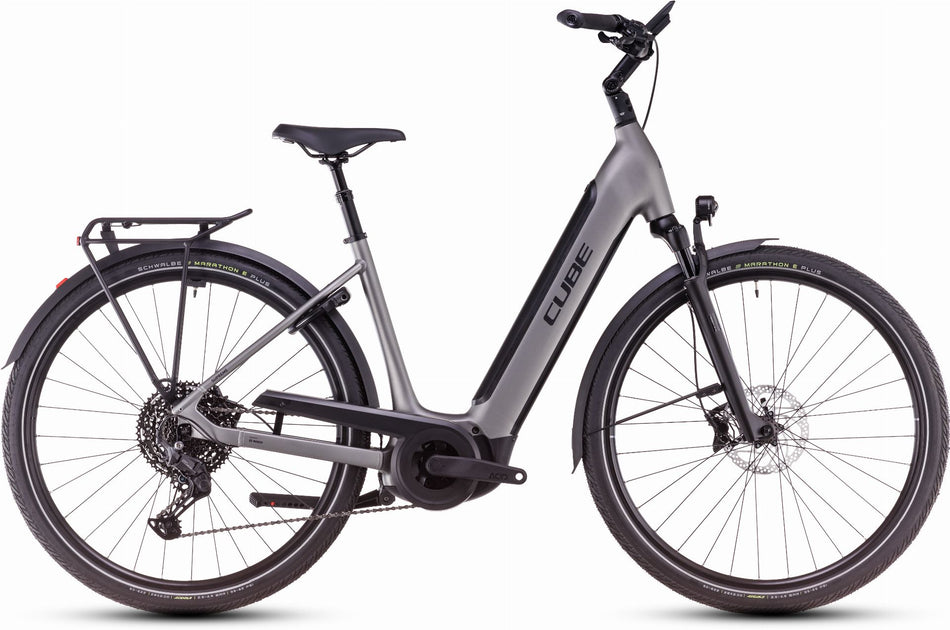 Cube Supreme Hybrid SLX 625 Wh E-Bike Easy Entry 28" grey´n´lunar